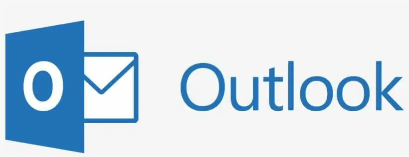 Logo de Outlook, que incluye un icono de sobre y la letra O en color azul, representando el servicio de correo electrónico y gestión de calendarios de Microsoft.