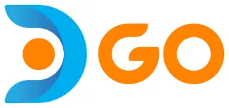 Logo de la empresa DGO que presenta un diseño moderno con colores azul y naranja, destacando la letra D en forma estilizada y el texto GO en un tono vibrante.