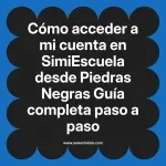 Cómo acceder a mi cuenta en SimiEscuela: Guía paso a paso desde Piedras Negras