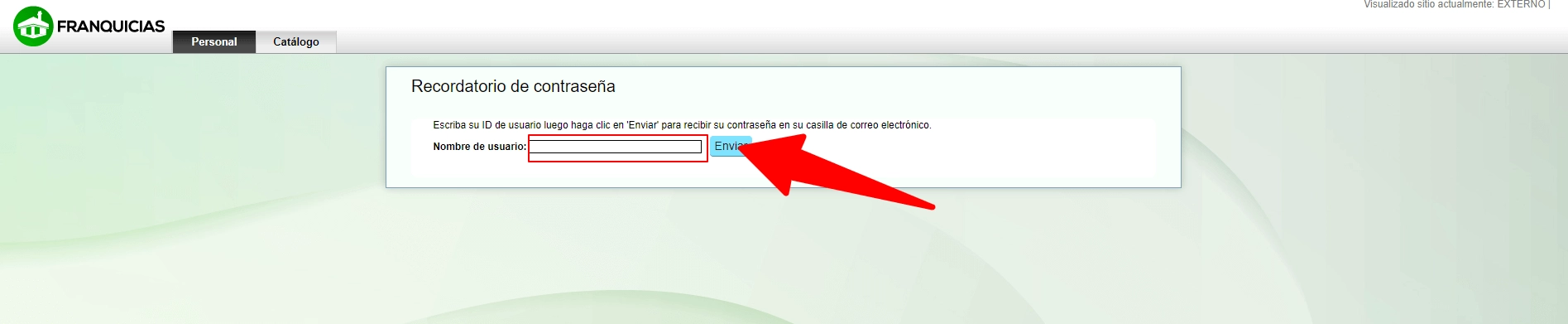 Recuperación de contraseña SimiEscuela