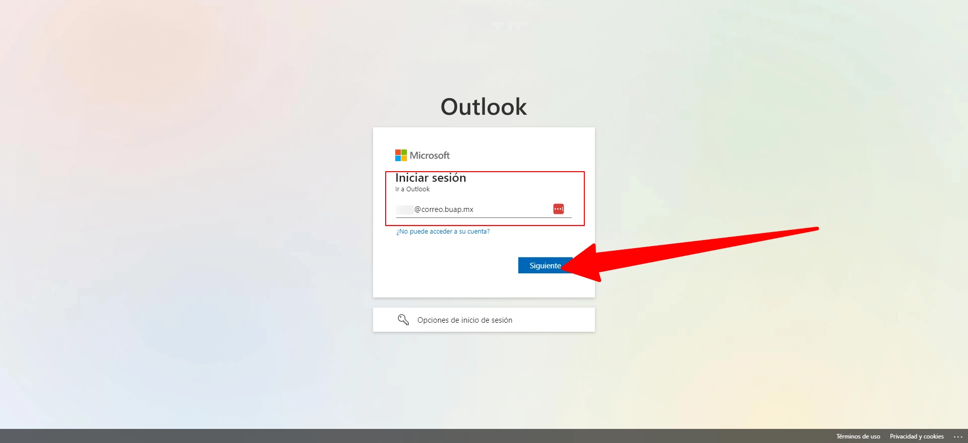 Imagen de Login del Correo BUAP