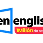 Logo de Open English con el texto 1 millón de estudiantes, representando una plataforma de aprendizaje de inglés en línea.