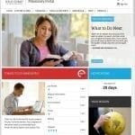 Portal misionero de La Iglesia de Jesucristo de los Santos de los Últimos Días, mostrando a una joven leyendo un libro en un entorno luminoso, con secciones que indican tareas pendientes y un progreso del 80% en la preparación para la misión.